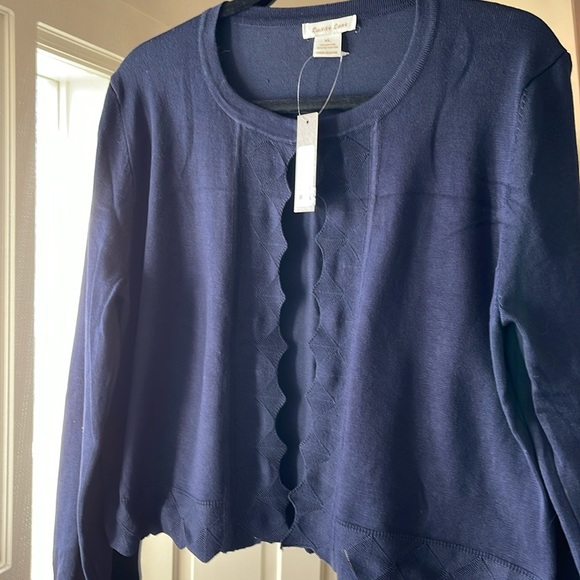 NWT 🦋3/40 LUXXE LANE Rayon Spring Cardigan (XL) - Picture 2 of 13